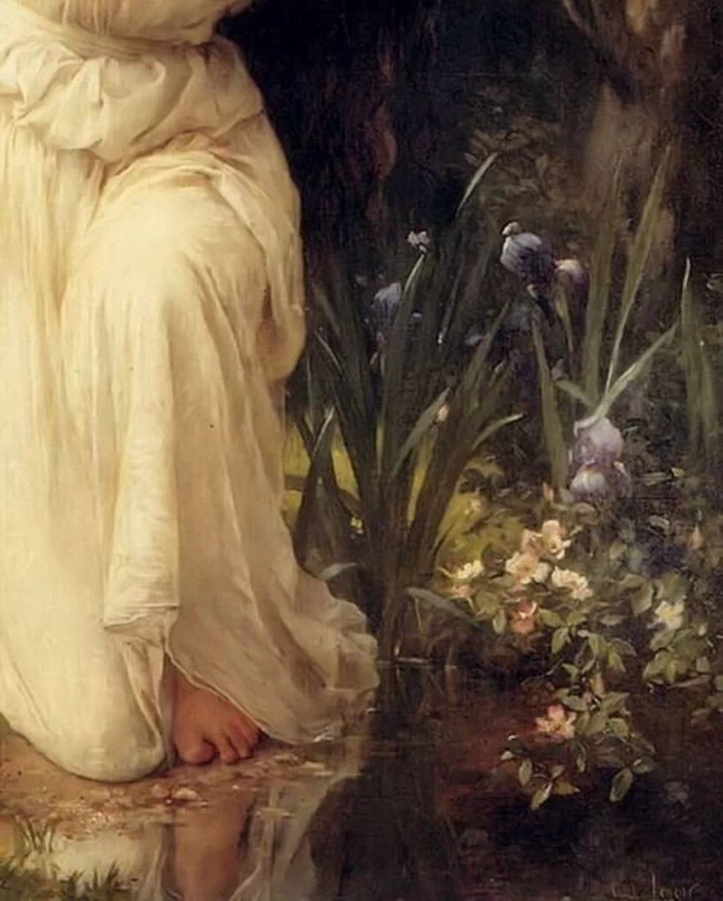 Ninfa nella foresta - dettaglio